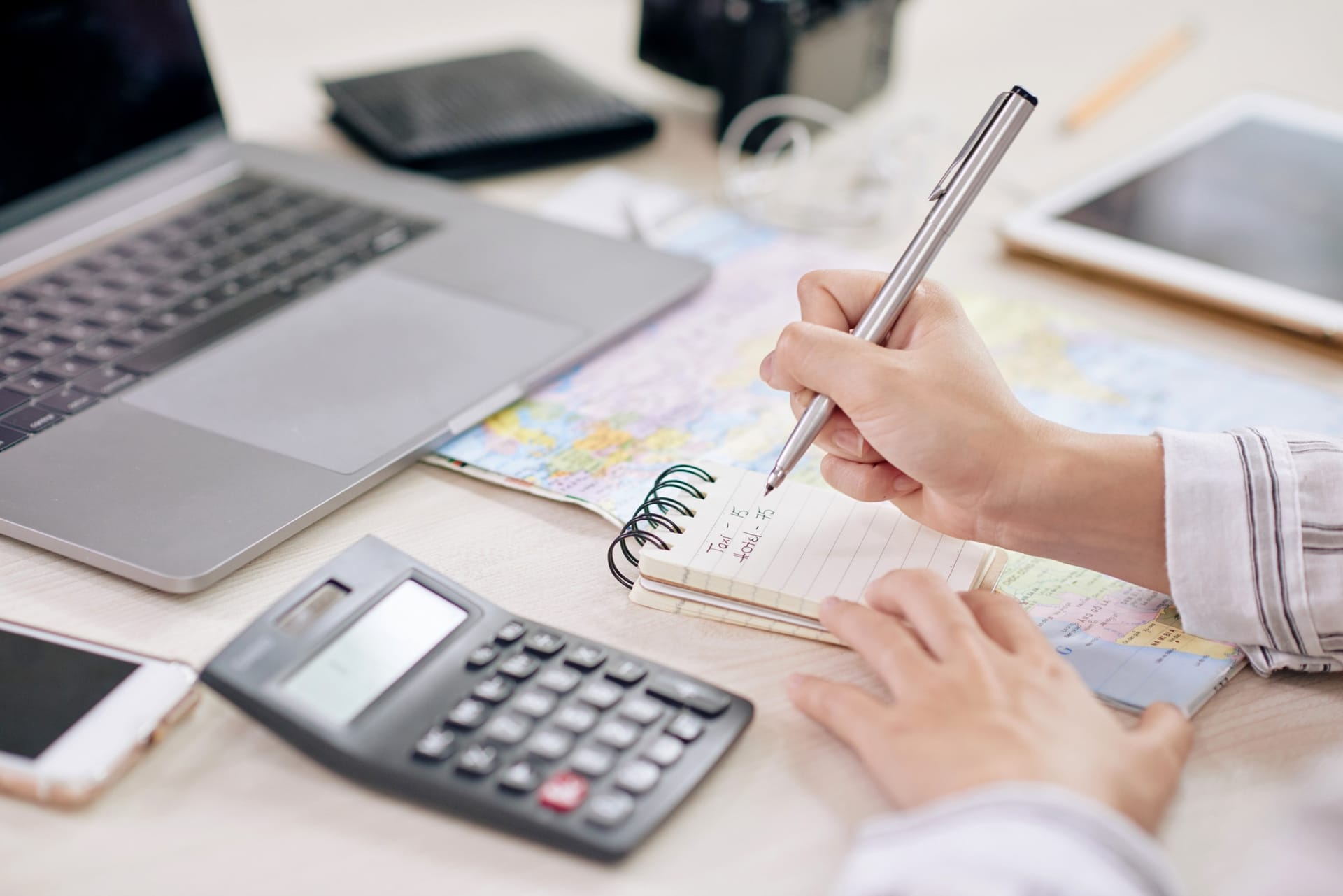 Final cost report documents for a film production wrap
